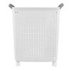 Foldable Laundry Basket with 4 Wheels Space Saving Portable Storage Hamper for Clothing Toys Home