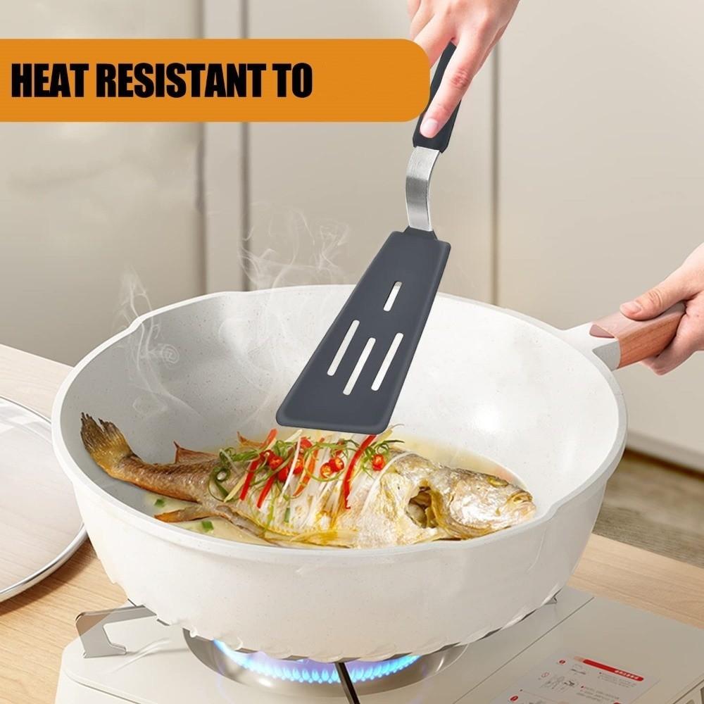 Dishwasher Safe Slotted Turner BPA Free Pancake Spatula Silicone Spatula  Cooking