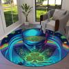 Fifth Element Round Area Rug,Carpet Rug for Living Room Bedroom Sofa Playroom Decor,Non slip Floor Mat
