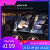 Для Jeep Для Jeep Renegade Compass Grand Cherokee Wrangler jk Gladiator Patriot 2 шт. JEEP HD Светодиодный проектор приветственного света двери автомобиля