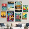 Prints Wall Art Canvas Painting Room Home Decor Bangkok Tel Aviv Europe World City Tour Travel Scenery Vintage Landscape Poster