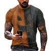 Halloween T Shirt Men's Casual Round Neck Blood Splatter Pattern Tops Horror Bloody Printed Short Sleeve Tops
