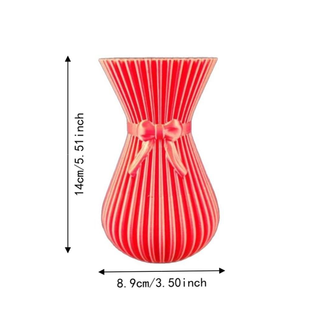 Waisted Hourglass Shape 3D Printed Flower Vases Flower Holder Office Tabletop Ornaments