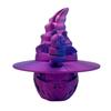 Holiday Pumpkin Decoration Colorful Halloween Pumpkin Figurine with Bat Witch Hat 3d Printed Fidget Toy for Home Office Decor