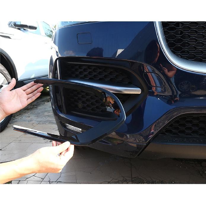 2 шт./компл. передняя противотуманная фара автомобиля, рамка, накладка для Jaguar F-Pace F Pace R-Sport X761 2016 2017, авто экстерьер