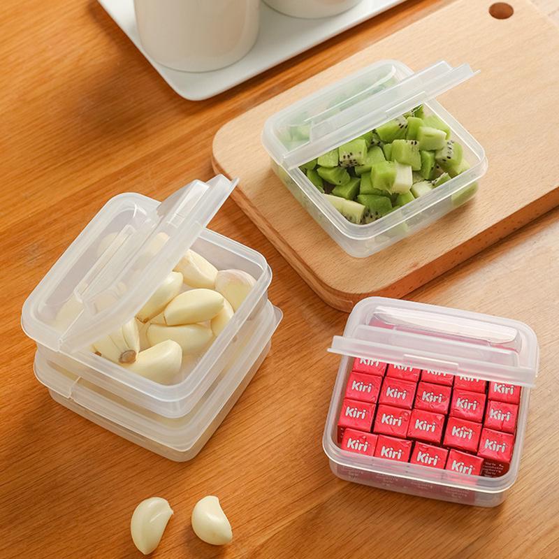 2 шт. контейнер для ломтиков сыра для холодильника с откидной крышкой портативный герметичный прозрачный органайзер для холодильника коробка для хранения ломтиков сыра
