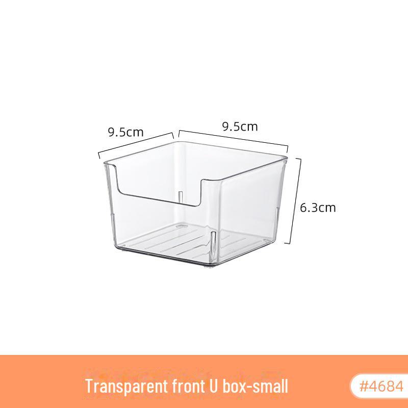 Refrigerator Storage Drawer Box, Food-Grade Transparent PET Basket