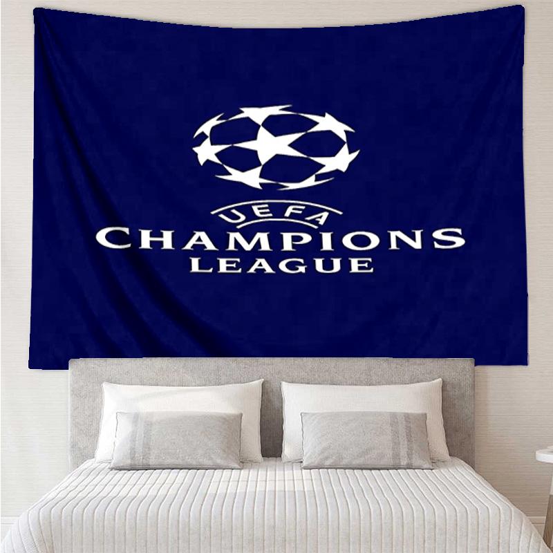 UEFA Champions League Tapestry for Bedroom Aesthetic Classroom Tapestries Wall Hanging for Living Room Dorm Office,Ideal Creative Gift