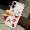 Новогодний красный конверт KT Cat для iPhone 15/16/17 Pro Max Мягкий чехол
