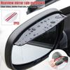 2Pcs Car Rearview Mirror Rain Eyebrow Protector Rain Cover Auto Rearview Mirror Sun Visor Shade Rain Cover Eyebrow Universal