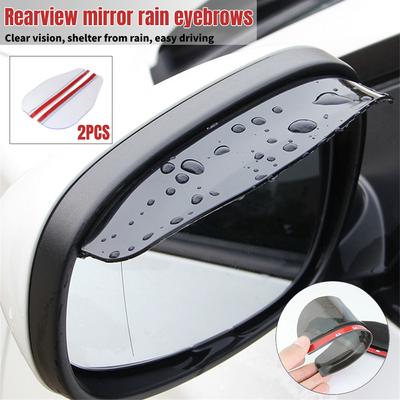 2 шт., автомобильное зеркало заднего вида, защита от дождя, защита для бровей, дождевик, авто зеркало заднего вида, солнцезащитный козырек, солнцезащитный козырек, универсальный чехол для бровей