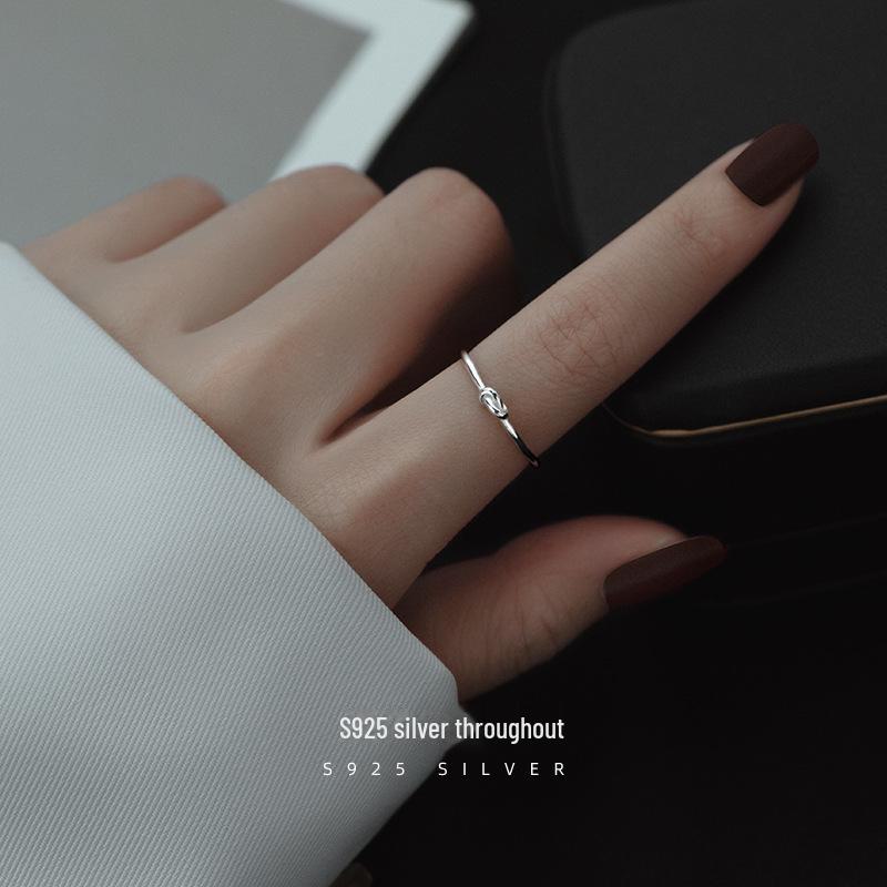 Кольцо Banyan Tree S925 Silver Knotted Open Ring для женщин - Модный и элегантный дизайн