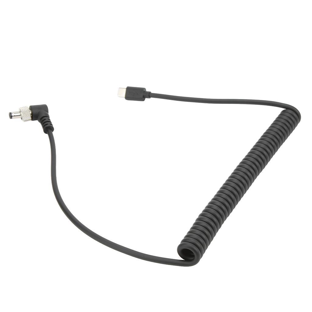 Кабель питания Type C - DC 5.5x2.5мм PD 12В с быстрой зарядкой и фиксирующимся концом для ноутбука