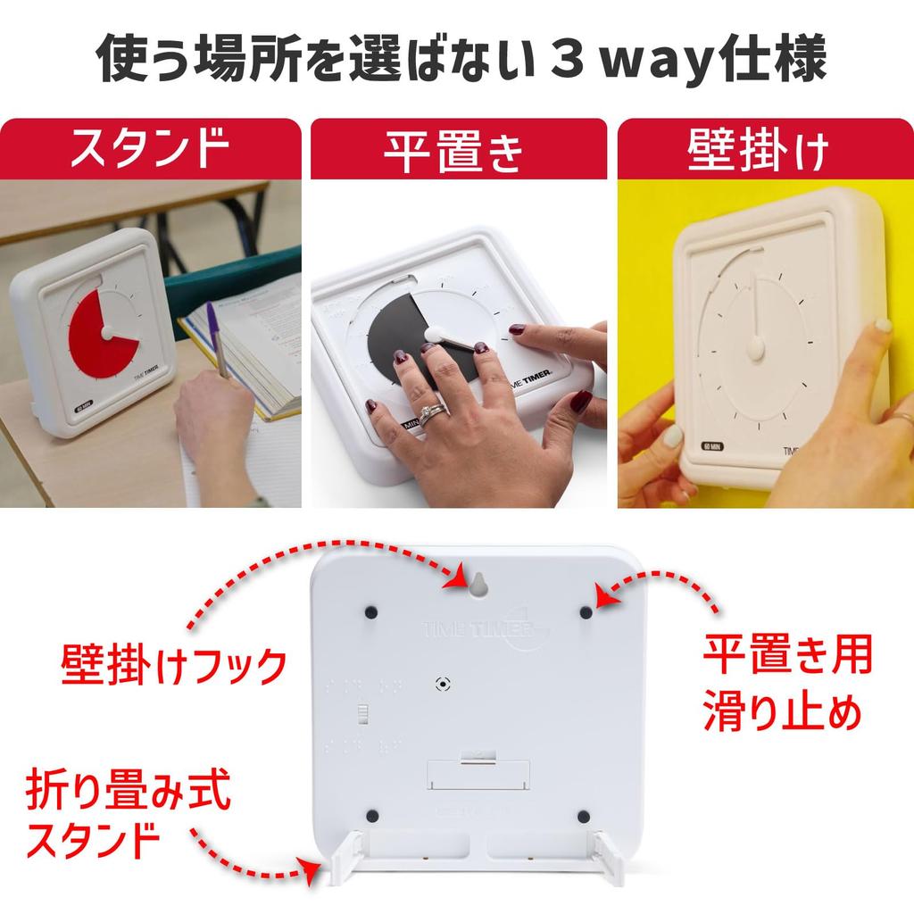 Брайлевский Черный Таймер для Обучения Времени, 19 см, 60-минутный Таймер, Диск, Управление, Таймер, TTA1-EB-BK-W,