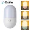 Energy Saving Night Light Plug-in LED Feeding Socket Lamp Indoor Lighting Bedroom Night Bedside Lamp EU Plug Two-color