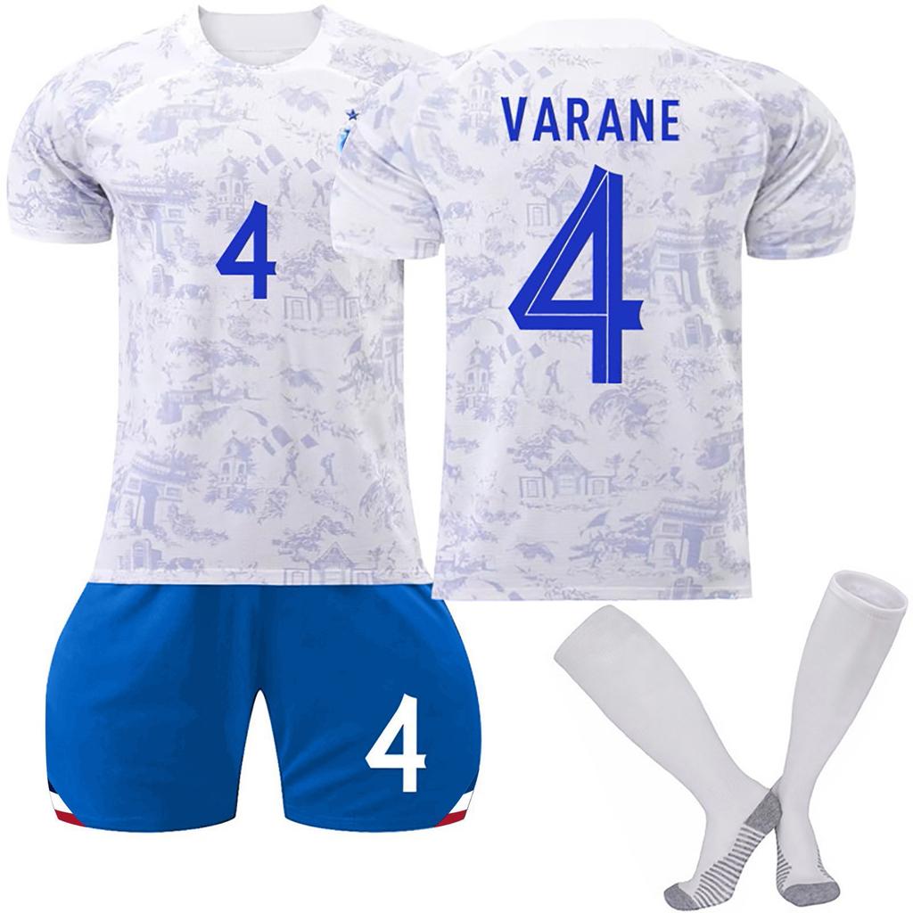 22/23 France Away Football Jerseys Shorts Socks Set New Shorts Socks Adult Sizes Outfits