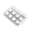 4/6/8pcs Stainless Steel Ice Cubes Set Juice Beer Wine Whisky Cooler Rocks Food Grade Reusable Cooling Cube Home Party Bar Tools