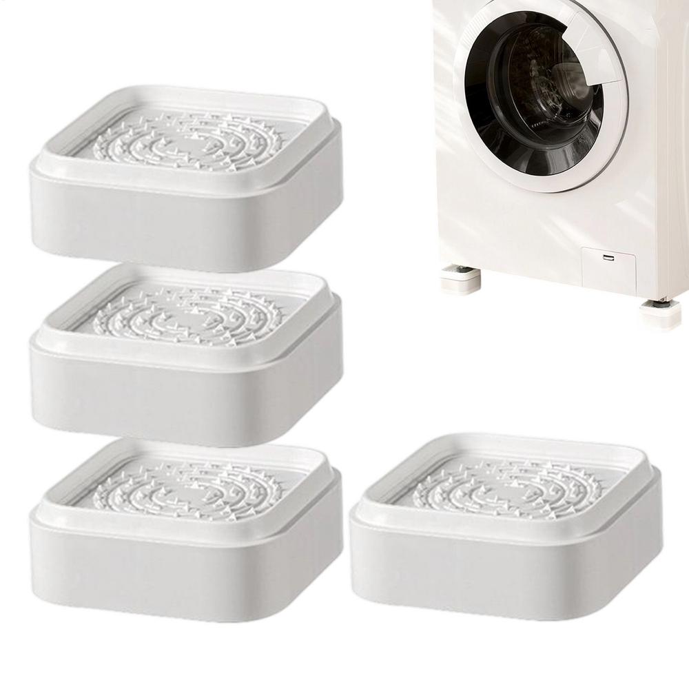 Furniture Lifts Risers 4 Pieces Stackable Square Blocks Bed Chair Legs Lifter Couch Risers For Washing Machine Sofa Couch