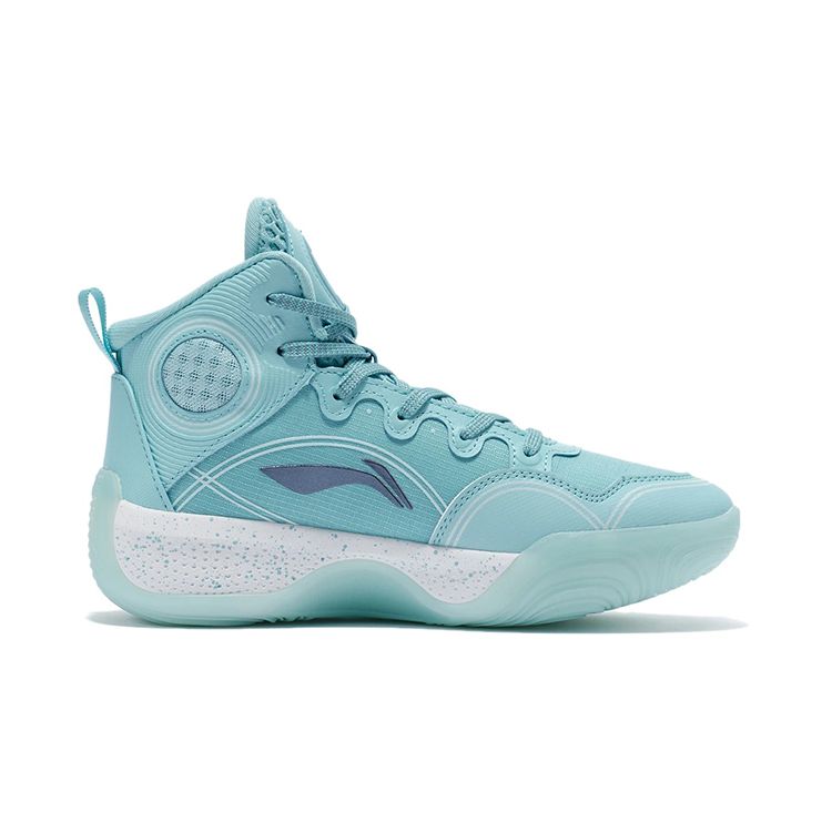 Li Ning Kids Yu Shuai 14 High-Top Basketball Shoes Kids Basketball Shoes Blue White YKBR072-7
