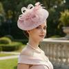 Exquisite Mesh Feather Headband Sweet 1920s Hair Accessories Fashion Bride Headdress  Wedding