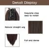 MERISIHAIR Синтетический прямой короткий хвост с зажимом-когтем, универсальная прическа для женщин, аксессуары для волос для женщин
