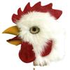 Headgear Props Rooster Mask Plush Chicken Head Latex Mask Rooster Cosplay Props White Latex Rooster Party Mask Prop Mad Chicken