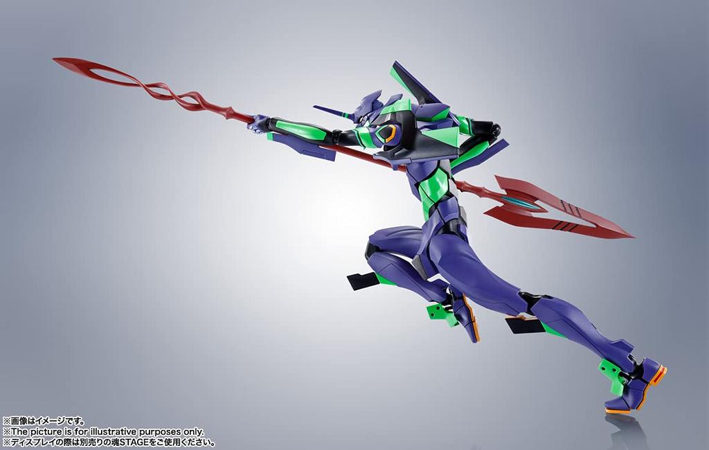 TAMASHII NATIONS ROBOT Spirits Evangelion Evangelion Unit 01 Копье Кассия Цветная 170 мм окрашенная подвижная фигурка BAS62117 [БОКОВАЯ EVA] + (Продление