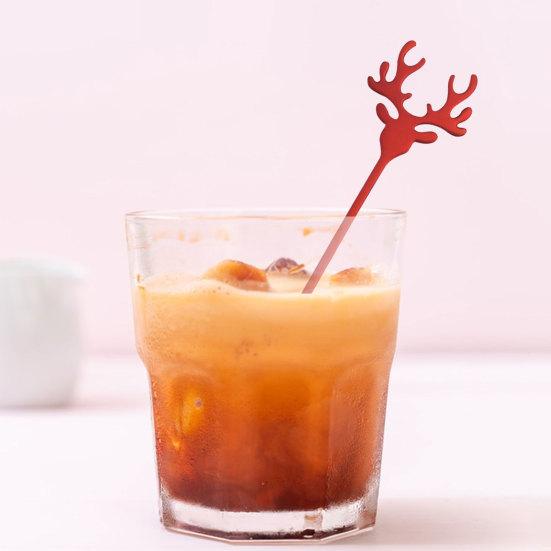 Ложка для мороженого, пищевая ложка из нержавеющей стали класса 304, рождественский лось, десертная кофейная ложка