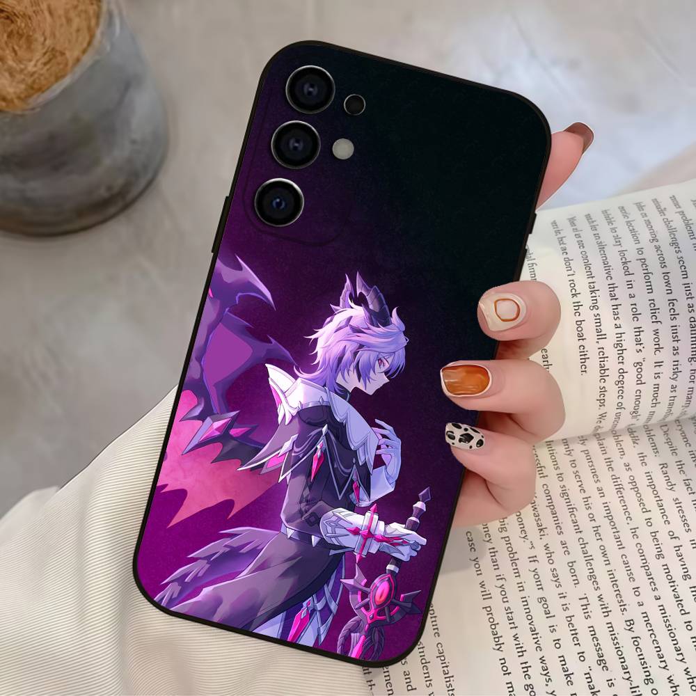 G-Genshin I-Impact D-Durin Чехол для телефона для Samsung S25,S24,S21,S22,S23,S30,Ultra,S20,Plus, Мягкий силиконовый черный чехол
