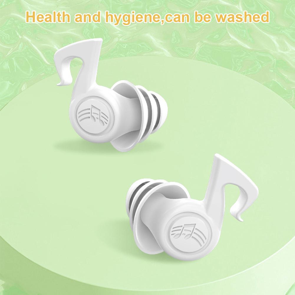 Three-layer Silicone Noise Reduction Earplugs Soft Comfortable Anti-noise Soundproof Reusable Washable Sleeping Mute Earplugs