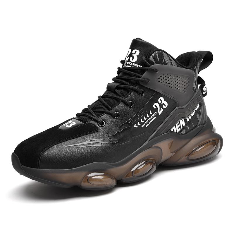 Модные мужские кроссовки для улицы, дышащие, на шнуровке, роскошные, новые, баскетбольные, на толстой подошве, модные, повседневные, для бега, большого размера