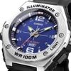 Casio MWA-100H-2AV Мужские стандартные аналоговые кварцевые часы со светодиодной подсветкой, темно-синие, модель для зарубежного рынка [параллельный импорт]