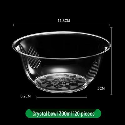 JINGRX 300 мл Одноразовые хрустальные пиалы