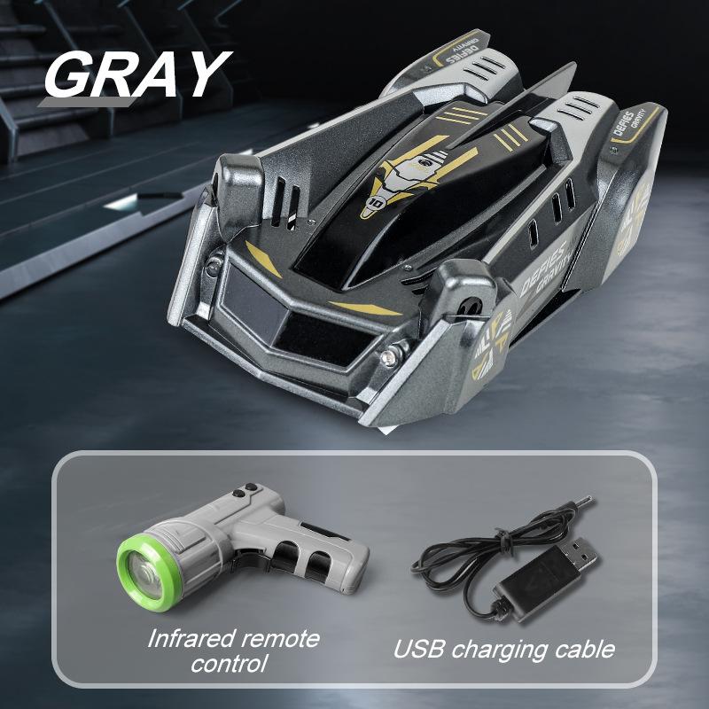 Продукция Инфракрасная индукция Светопреследование Стена-лазалка Машинка Двойной режим трюковая Машинка с дистанционным управлением Зарядка света Детские игрушки