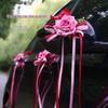 Wedding Car Decoration Set: Pull Flowers, Bows, Ribbons, and Team Decorations
