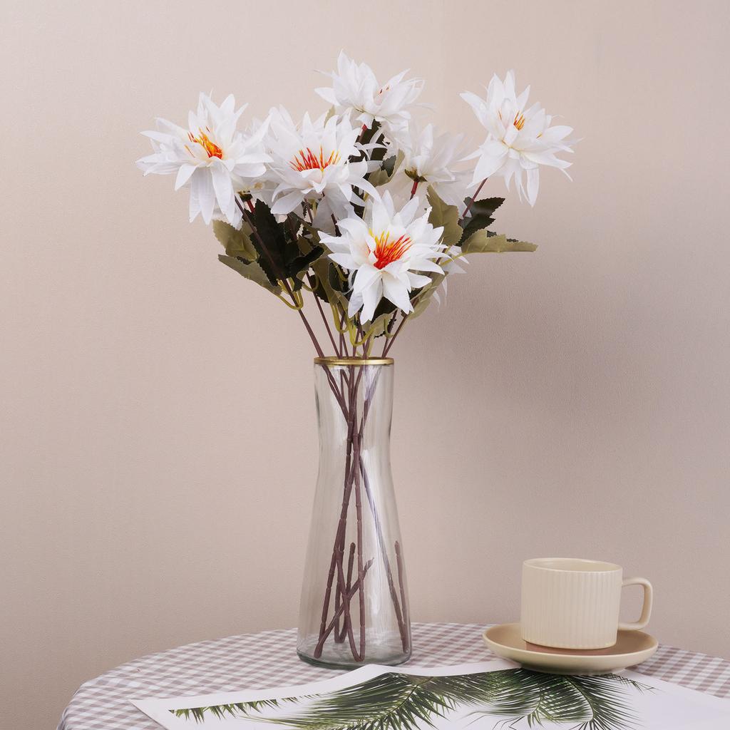 Искусственный цветок шелковый одиночный цветок свадебный красивое растение для комнаты дома рождественское украшение 70см/27,55дюйма