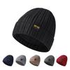 Hat Men's Winter Outdoor Warm Velvet Ear Protection Women Knitted Hat Wool Hat Pullover Hat Sleeve Cap