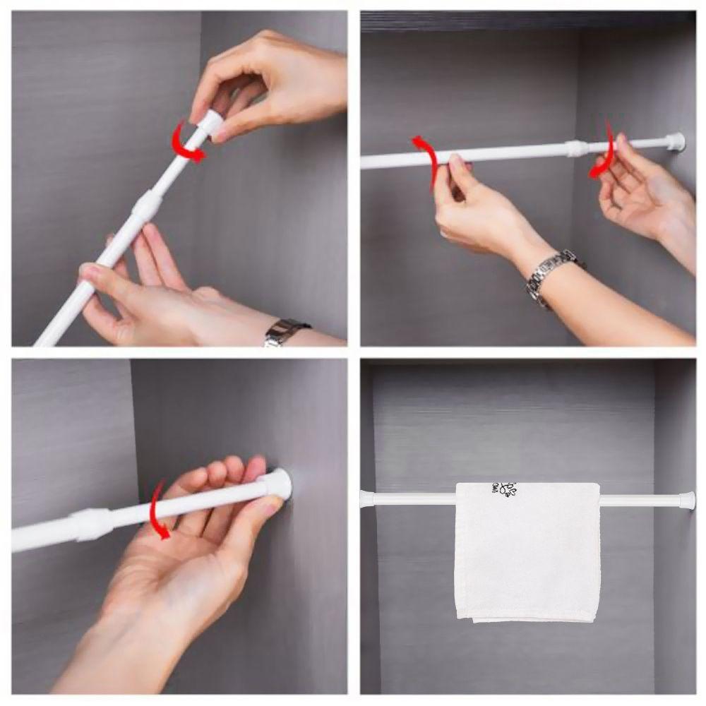 Net Voile Net Rods Curtain Rail Pole Shower Curtain Poles Extendable Sticks Telescopic Pole
