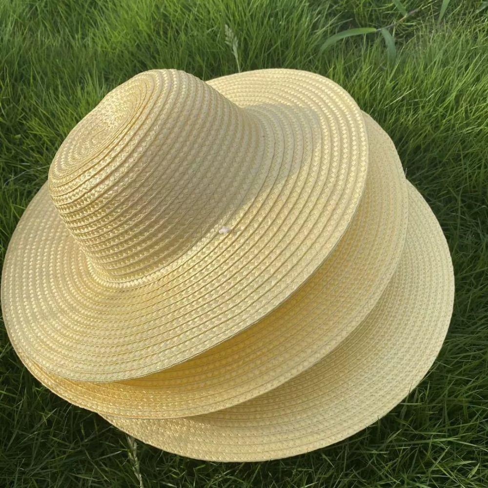 Beach Wide Brim Straw Hats Large With Windproof Rope UV Protection Cap Sun Hat Women Men