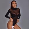 Женский комбинезон, чулки до бедра, сексуальное женское белье, эластичное прозрачное боди, сетчатое кружево, прозрачные ажурные сеточки с открытой промежностью, женские