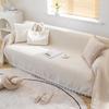 White Chenille Sofa Cover Cloth Simple Modern Four Seasons Universal Cushion Ins Wind Cat Scratch Sofa Cover