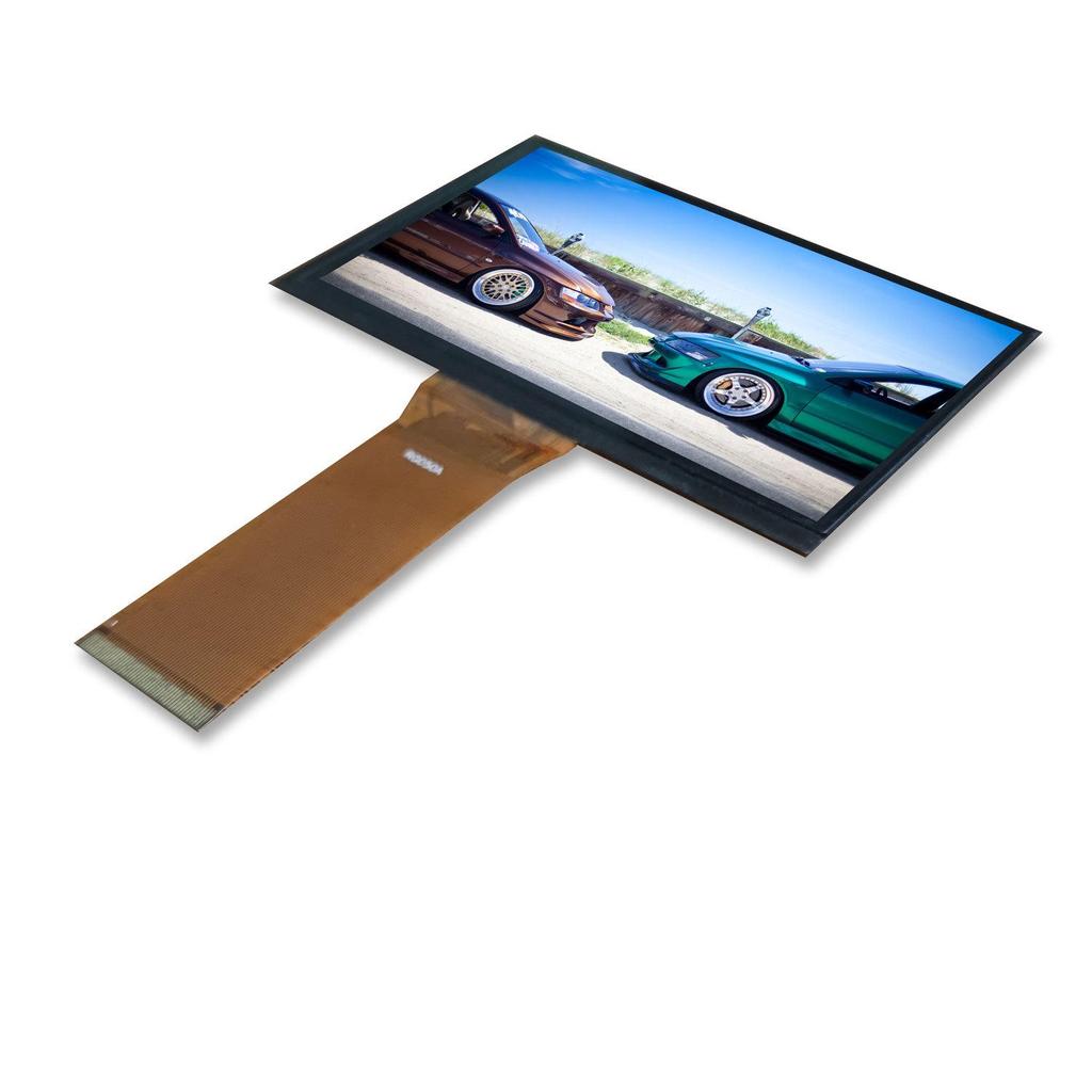5-дюймовый LCD FOG дисплей 800x480, высокая яркость, HD-проекция, экран промышленного управления с последовательным портом.