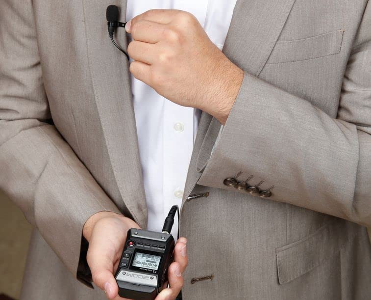 Zoom Петличный микрофон черный всенаправленный LMF-2