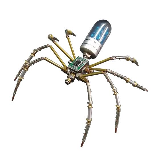 Стимпанк Механическая Модель Паука Стимпанк 3D Металлический Паук Украшение DIY Пазл Набор для Сборки Паука Подарок для Детей Взрослых Любителей Пауков