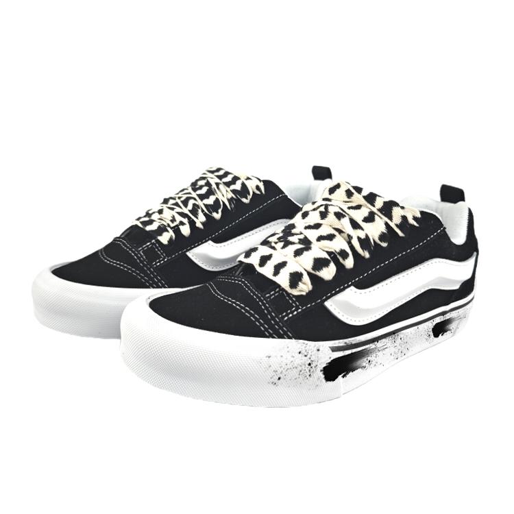 Vans Knu Skool Износостойкие Низкие Скейтбордические Кроссовки Унисекс Черные VN0009QC6BT1(Команда352-)