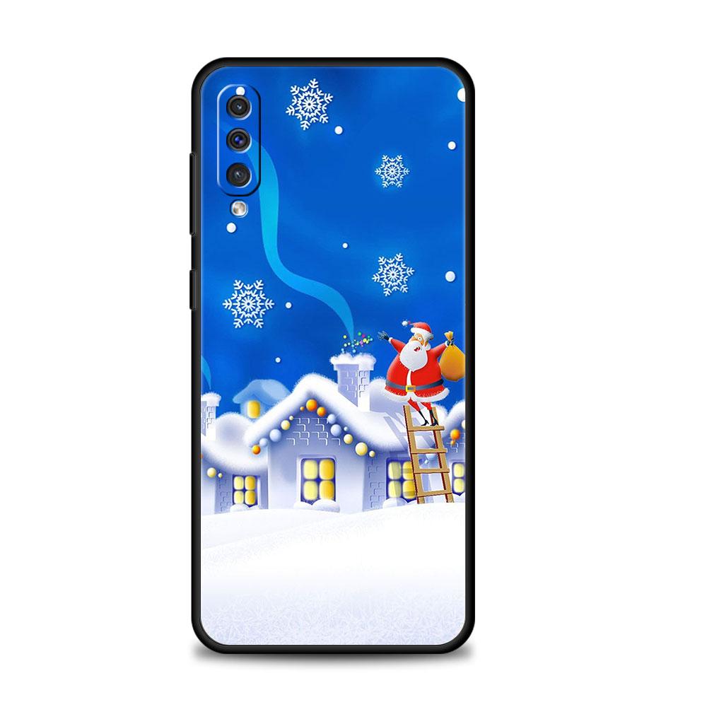 Счастливого Рождества Снеговик Чехол для телефона для Samsung Galaxy A50 A30 Note 8 9 20 Ultra A04 A50s A90 A40 A20e A10s A70 A20s M52 M33 M53