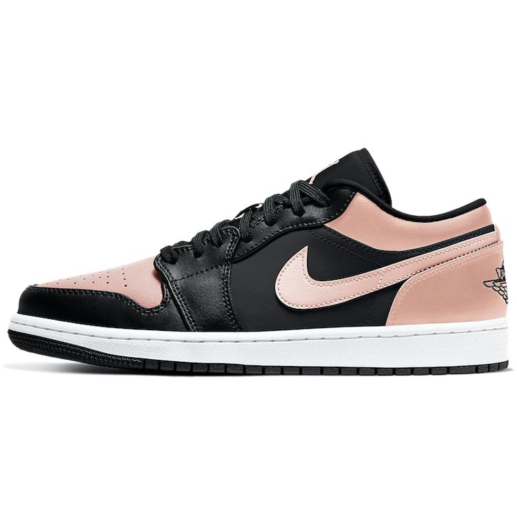 Air Jordan 1 Low Crimson Tint Unisex Sneakers Pink Black Hyper-Pink 553558-034