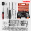 1/4Inch Drive Socket Set Car Disassembly Tool Ratchet Torque Socket Wrench Bar Car Repair Tools Torx Bit Socket Set 46Pcs 53Pcs Removal Tools