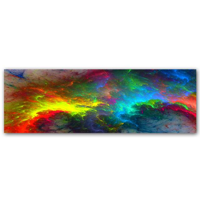 Красочные облака, плакаты и принты, скандинавский пейзаж, небо, оранжевый, белый дым, текстура, холст, живопись, абстрактная настенная картина, фреска