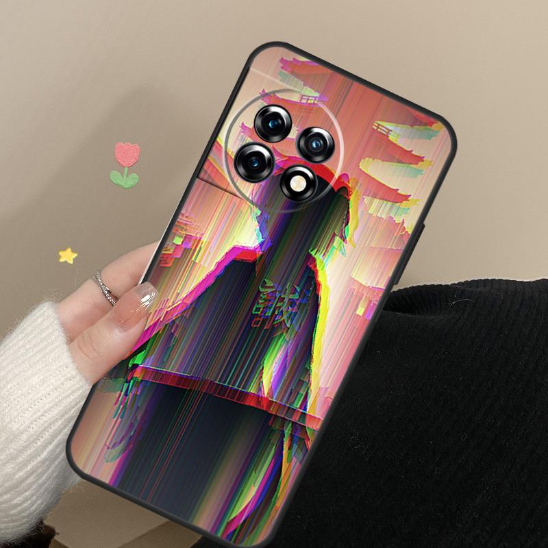 Vaporwave Glitch Аниме Чехол для OnePlus 12 13 11 12R 13R 9 10 Pro 8T 9RT 10T 10R Nord CE 4 2 3 Lite N20 N30 Case